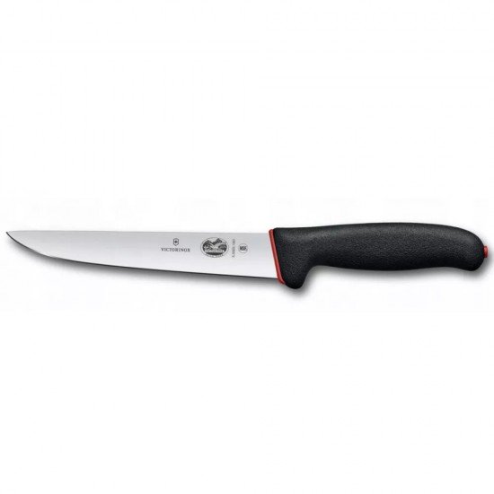 Ніж універсальний для м'яса 18 см Victorinox DUAL GRIP Sticking лезо гладке, чорний, червоний (5.5503.18D) Ніж універсальний для м'яса 18 см Victorinox DUAL GRIP Sticking лезо гладке, чорний, червоний (5.5503.18D)
