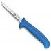 Кухонний обробний ніж для птиці 9 см Victorinox Small Fibrox Poultry лезо вузьке синя ручка (5.5902.09S)