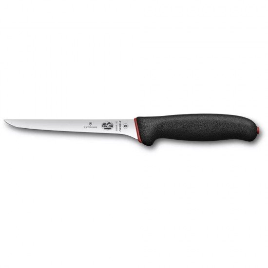 Обвалювальний ніж лезо 15 см Victorinox Dual Grip Boning Flexible із гнучким лезом та чорно-червоною рукояттю (5.6413.15D)