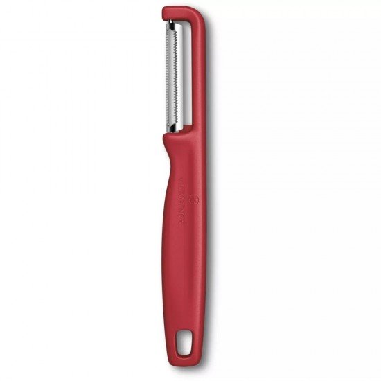 Овочечистка двостороннє серейторне лезо 16,5 см Victorinox Iota червоний (6.0943.1)