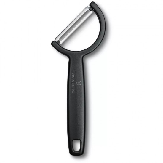 Овочечистка двостороннє пряме лезо 16,5 см Victorinox Rho чорний (6.0950.3)