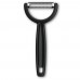Овочечистка двостороннє серейторне лезо14,5 см Victorinox Ypso чорний (6.0963.3)