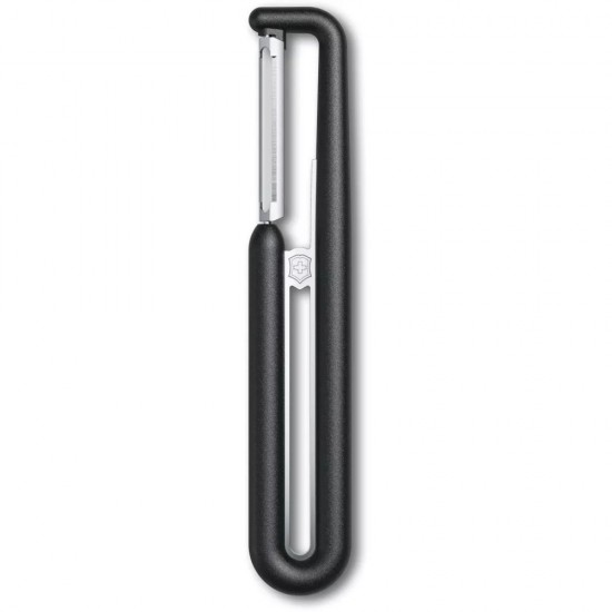 Овочечистка двостороннє пряме лезо 16,2 см Victorinox Nova-I чорний (6.0972.3)