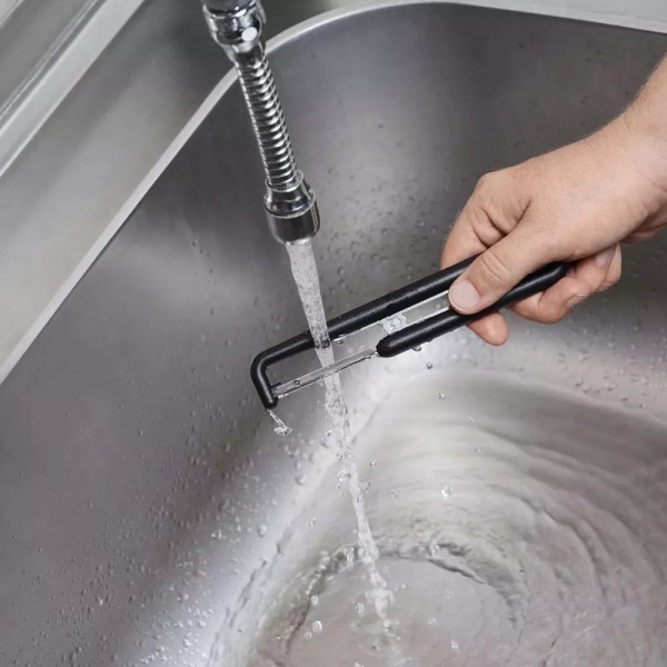 Овочечистка двостороннє пряме лезо 16,2 см Victorinox Nova-I чорний (6.0972.3)