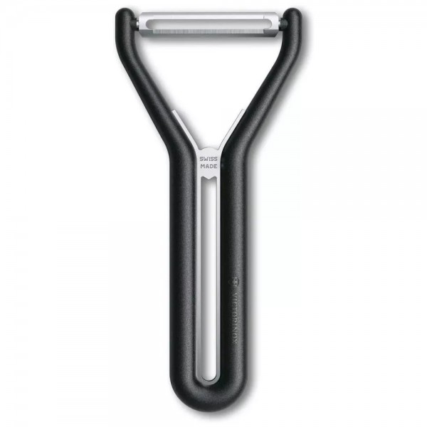 Овочечистка двостороннє пряме лезо 14,5 см Victorinox Nova-Y чорний (6.0982.3)