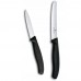 Набір для чистки овочів з двох ножів Victorinox Swiss Classic чорний (6.7113.2)