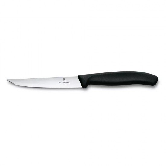 Ніж для стейка гладке лезо 11 см Victorinox SWISS CLASSIC Steak чорний (6.7203)