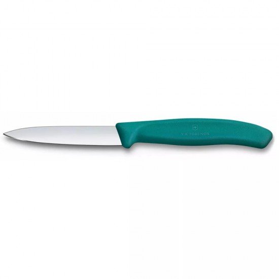 Ніж для чистки овочів 8 см Victorinox Swiss Classic Paring лезо гладке, зелений (6.7604.C1) Ніж для чистки овочів 8 см Victorinox Swiss Classic Paring лезо гладке, зелений (6.7604.C1)
