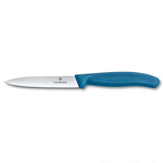 Ніж для чистки та нарізки овочів 10 см Victorinox Swiss Classic Paring лезо рівне, синій (6.7702.C1) Ніж для чистки та нарізки овочів 10 см Victorinox Swiss Classic Paring лезо рівне, синій (6.7702.C1)