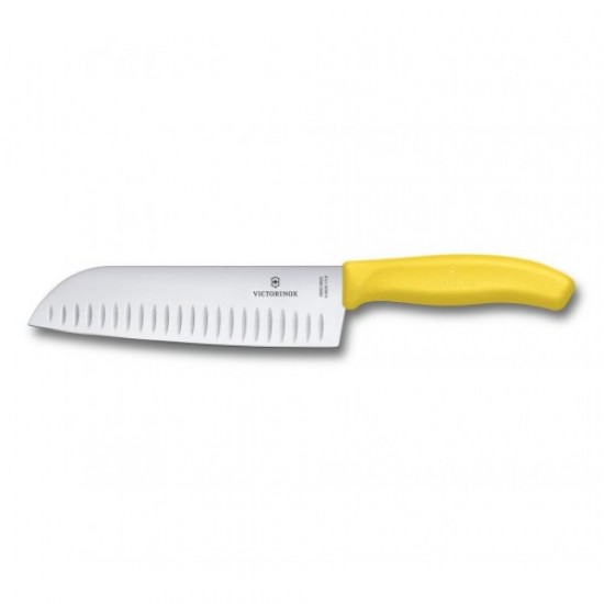 Кухонний ніж Victorinox Santoku 6.8526.17L8B з повітряними кишенями в блістері