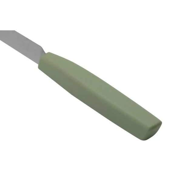 Кухонний ніж універсальний 10 см Victorinox Swiss Modern Paring Knife для різання та чищення, гладке лезо зелений (6.9006.1042)