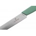 Кухонний ніж столовий 11 см Victorinox Swiss Modern, пряме лезо із закругленим кінчиком, м'ятно-зелений (6.9006.1141)