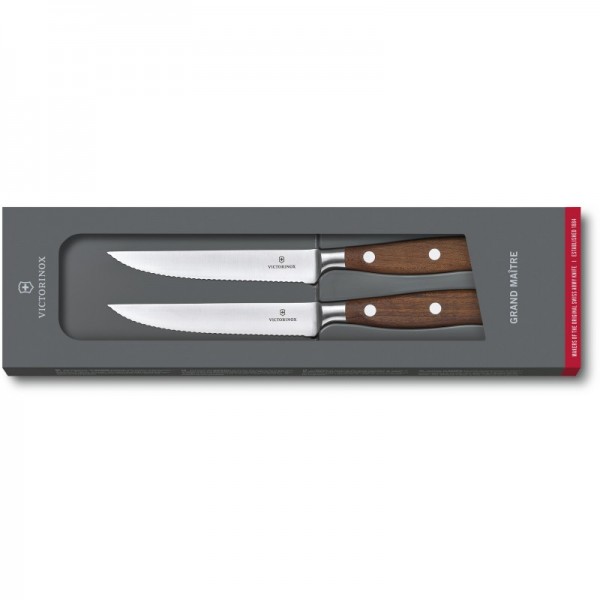 Набір кухонних ножів Victorinox Grand Maitre Wood Steak Set 7.7240.2W