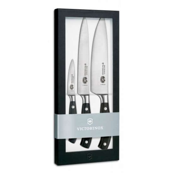 Набір із 3 професійних кованих ножів Victorinox 7.7243.3