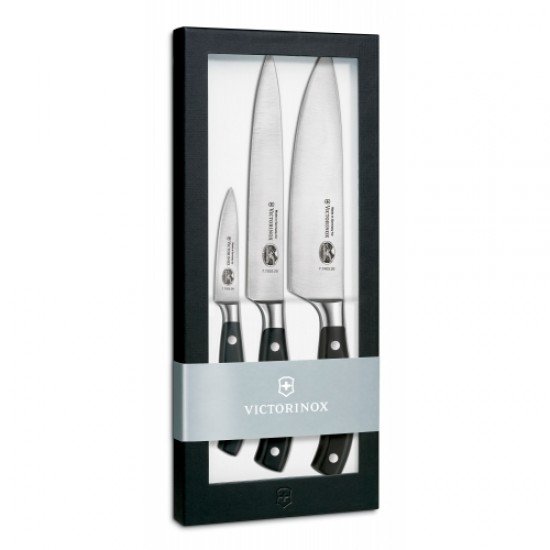 Набір із 3 професійних кованих ножів Victorinox 7.7243.3