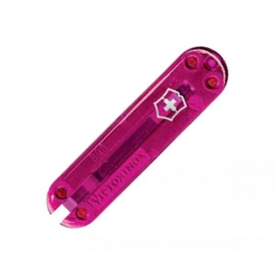 Передня накладка на ніж Victorinox pink translucent 58 мм Рожевий прозорий (C.6205.T3)