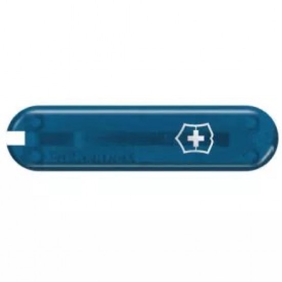 Накладка на ніж-брелок 58 мм Victorinox Sky High передня з лого, синя напівпрозора (C.6261.T4)