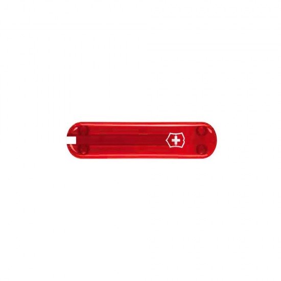 Накладка передня на ніж 65 мм Victorinox красна прозора з лого (C.6400.T3) Накладка передня на ніж 65 мм Victorinox красна прозора з лого (C.6400.T3)
