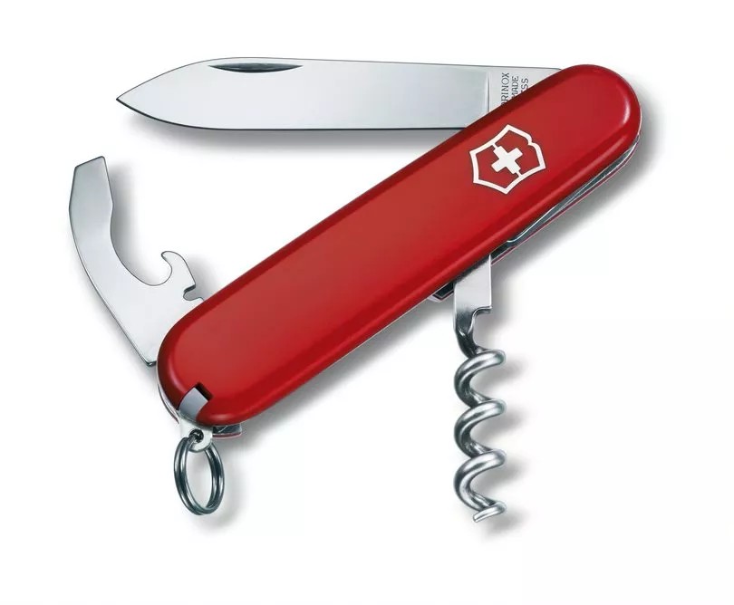 Складаний ніж 84 мм Victorinox Waiter 9 функций червоні накладки, блістер (0.3303.B1)