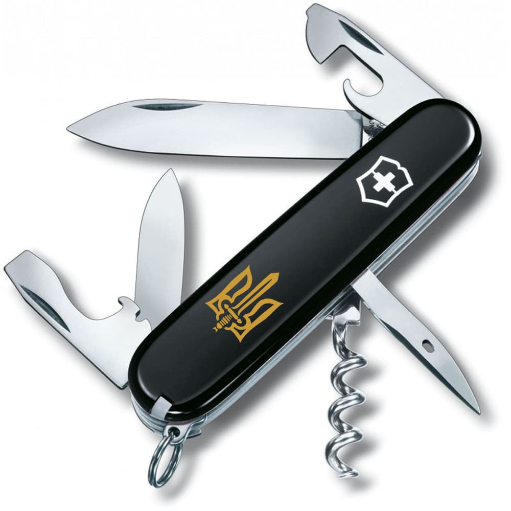Складаний ніж Victorinox SPARTAN UKRAINE Тризуб ОУН брон. 1.3603.3_T0305u