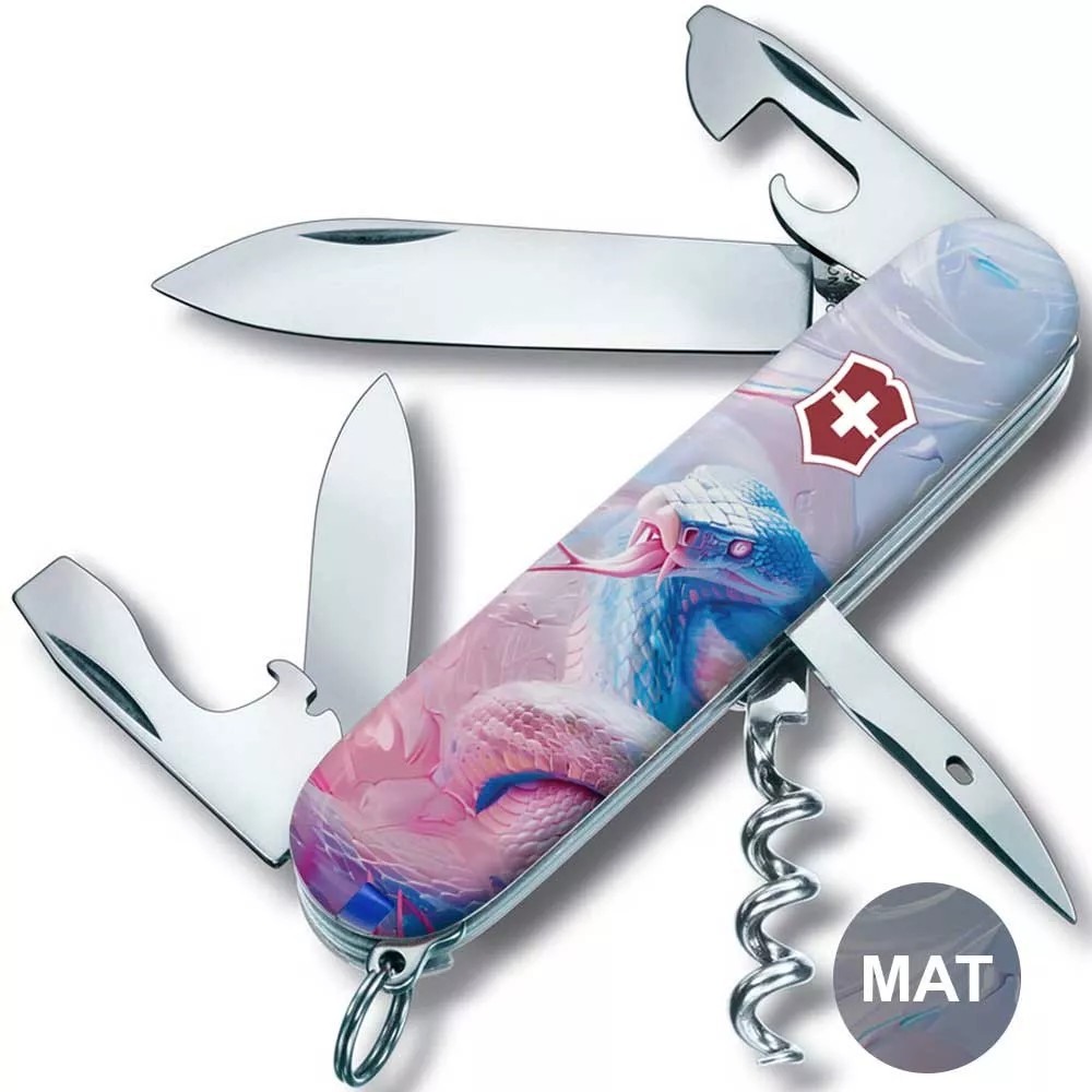 Ексклюзивний складаний ніж 91мм Victorinox SPARTAN ZODIAC 2 шари, 12 функцій Чарівна змія (1.3603.7_Z4220pk)