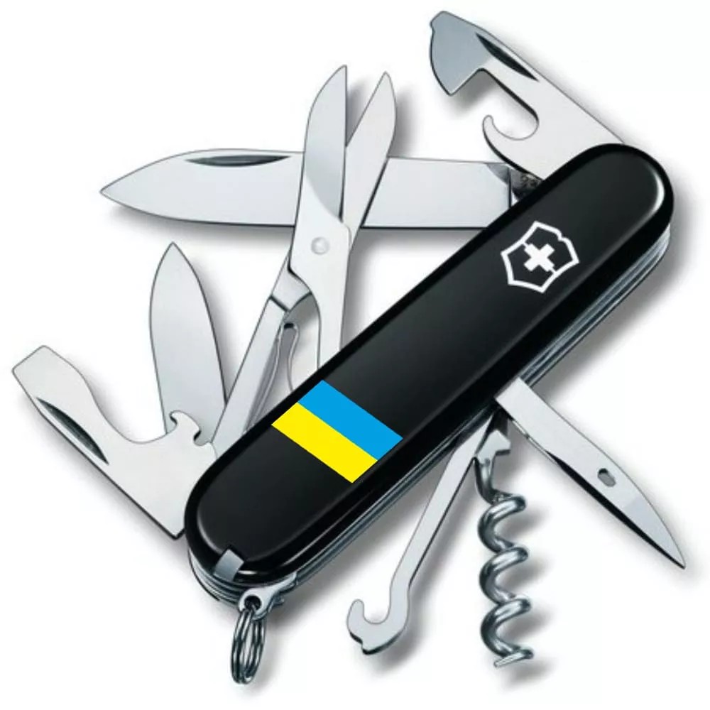 Складаний ніж Victorinox Climber Ukraine Прапор України (1.3703.3_T1100u)