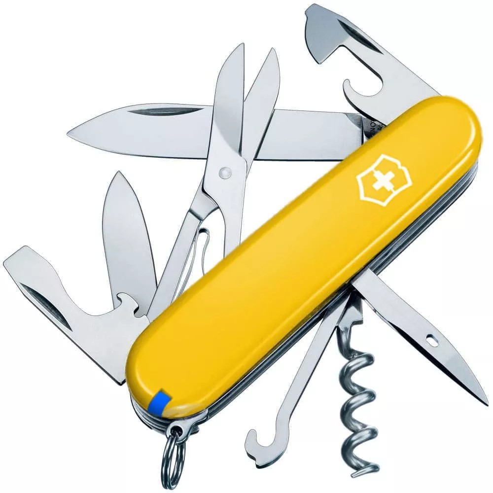 Складаний ніж Victorinox Climber Ukraine Жовто-синій (1.3703.8.2)