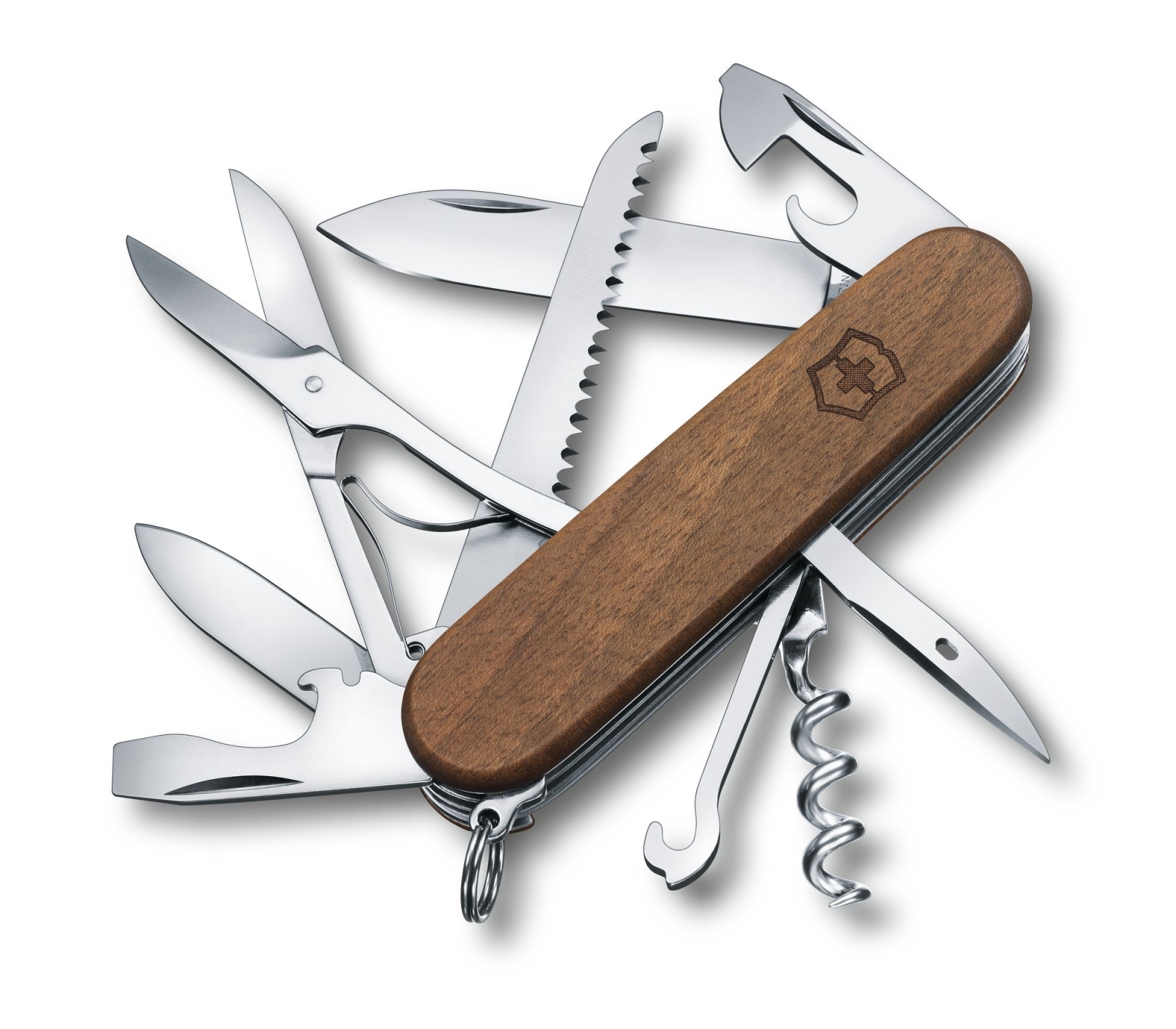 Складаний ніж Victorinox Huntsman Wood блістер 1.3711.63B1