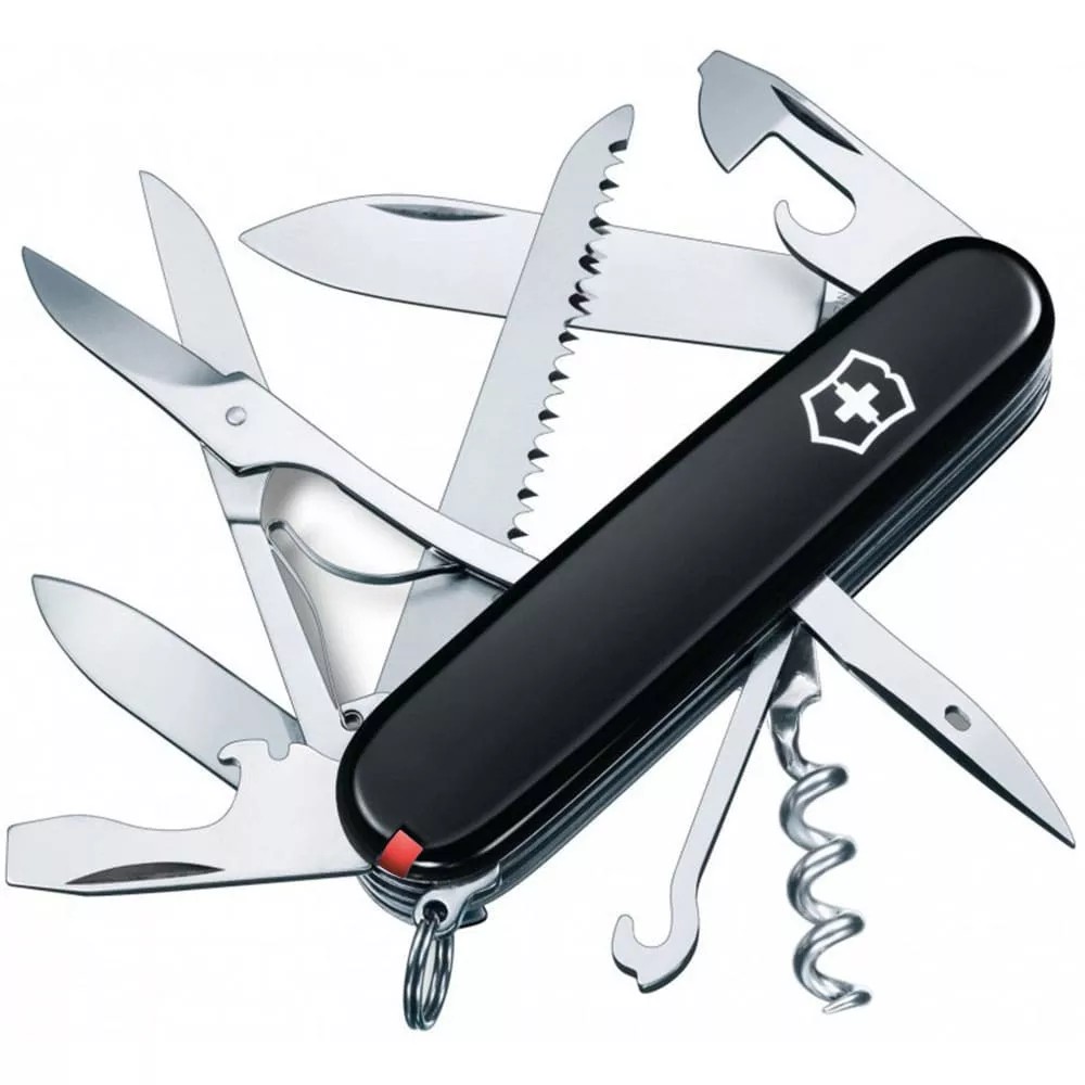Складаний ніж Victorinox Huntsman Ukraine Чорно-червоний (1.3713.3.1)