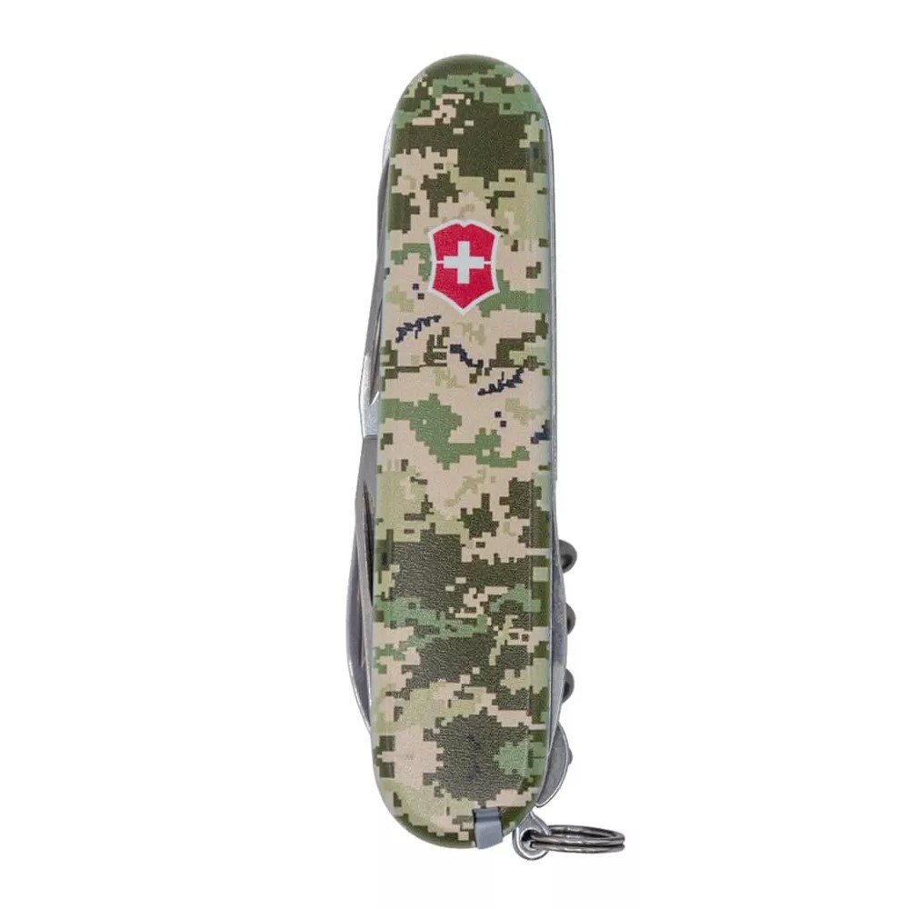 Складаний ніж Victorinox Huntsman Army Піксель з червоним логотипом (1.3713.3.W3941p)