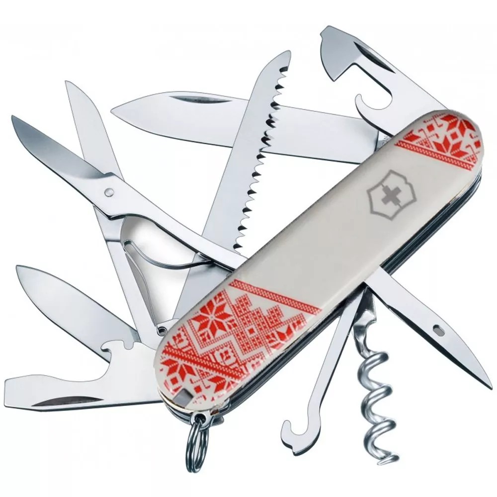 Складаний ніж Victorinox Huntsman Ukraine Вишиванка (1.3713.7_T0051r)