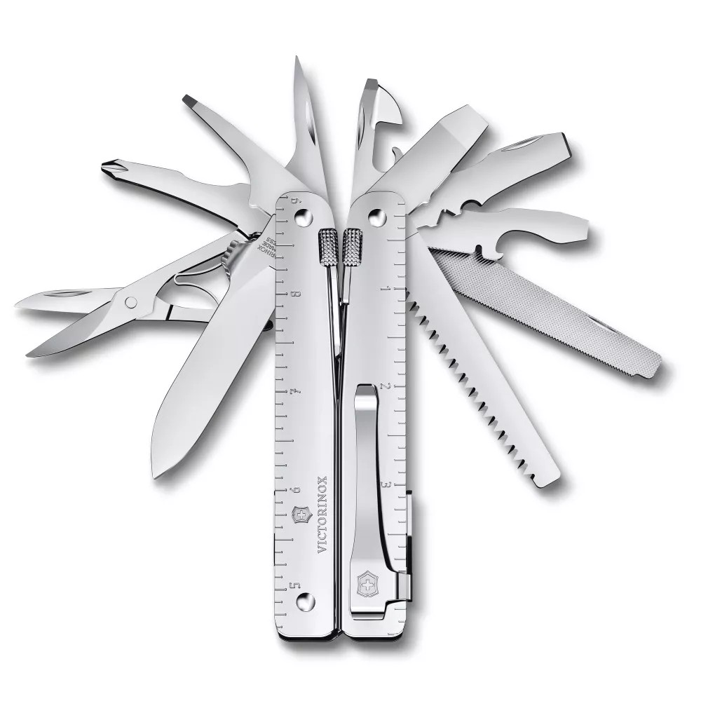 Мультитул 115 мм Victorinox Swisstool MX Clip 25 функцій у блістері (3.0327.MKB1)