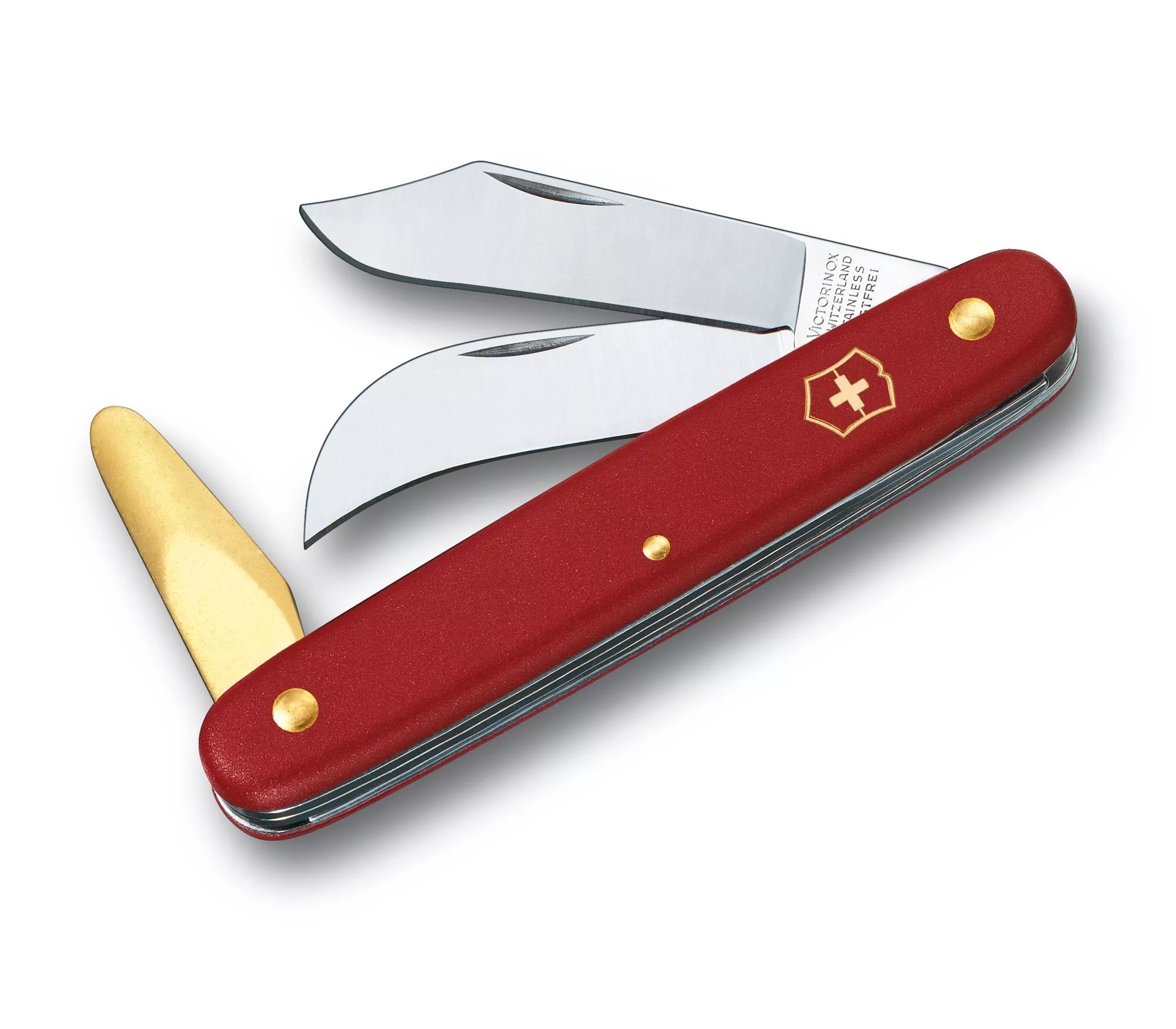 Швейцарський ніж Victorinox Budding-Pruning 3 садовий 100 мм, червоний, в блістрі (3.9116.B1)