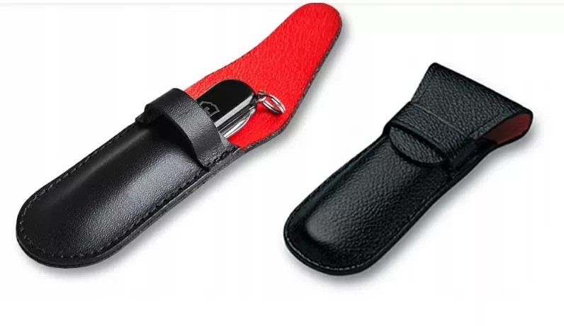 Чохол для ножів Ambassador 74 мм, Executive 74 мм та Excelsior 84 мм Victorinox, 1-2 шари, еко-шкіра, чорний (4.0669)