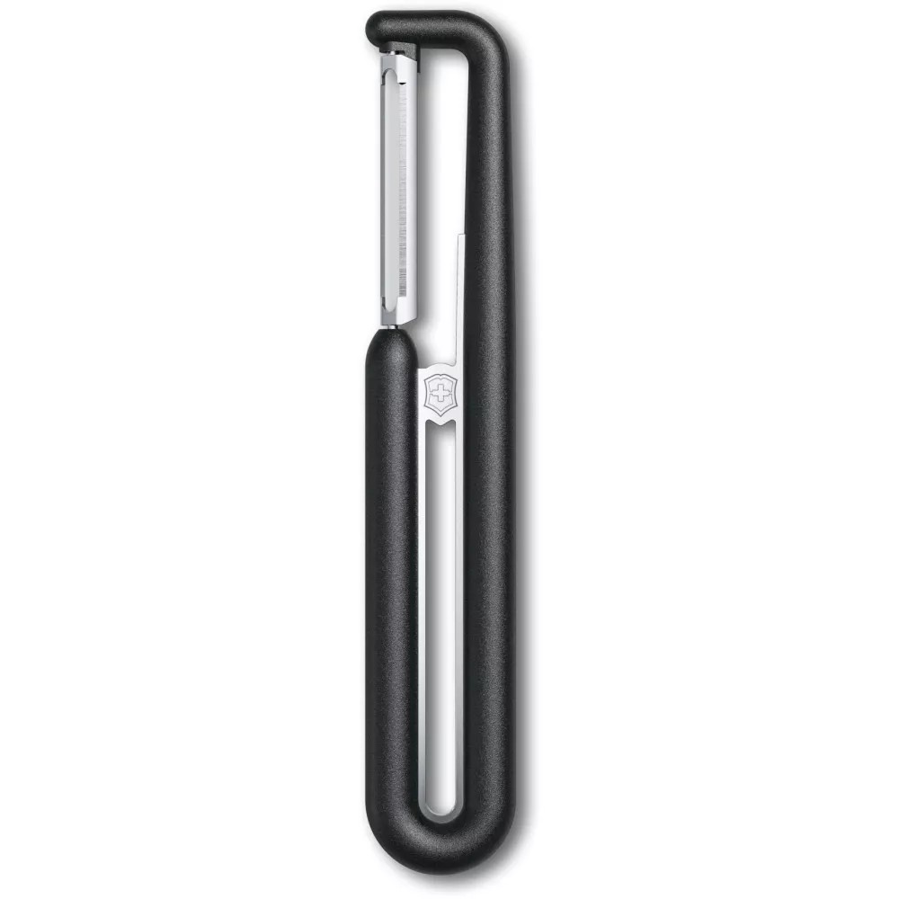 Овочечистка двостороннє пряме лезо 16,2 см Victorinox Nova-I чорний (6.0972.3)