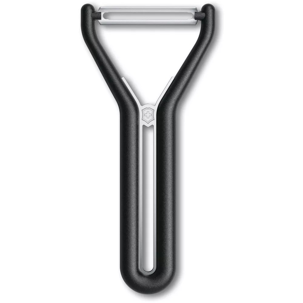 Овочечистка двостороннє пряме лезо 14,5 см Victorinox Nova-Y чорний (6.0982.3)