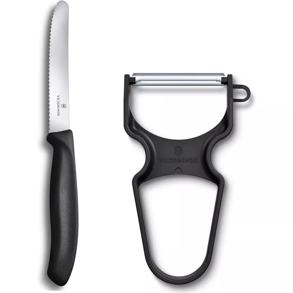 Кухонний набір із двох предметів Victorinox Swiss Classic Paring Чорний (6.7113.23)