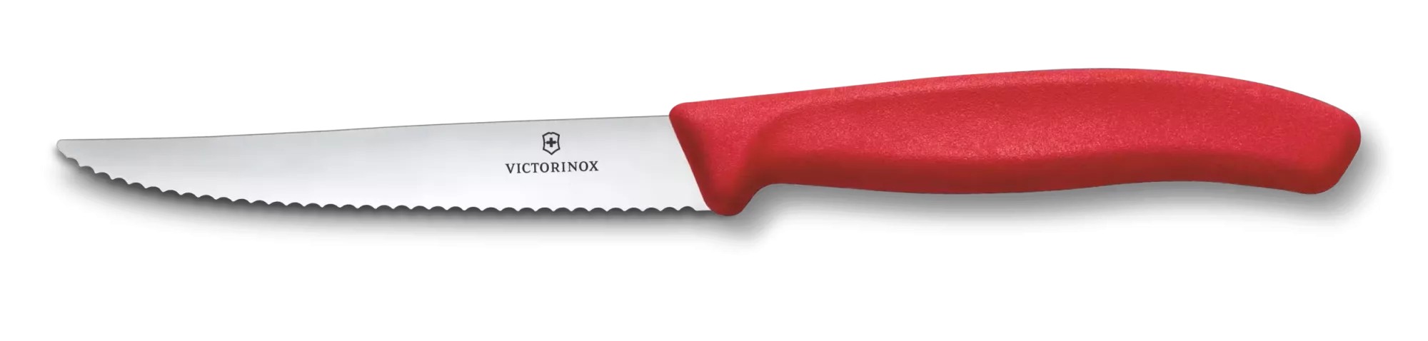 Ніж для стейка та піци 11 см Victorinox Swiss Classic серрейтор, червоний (6.7231.C1)