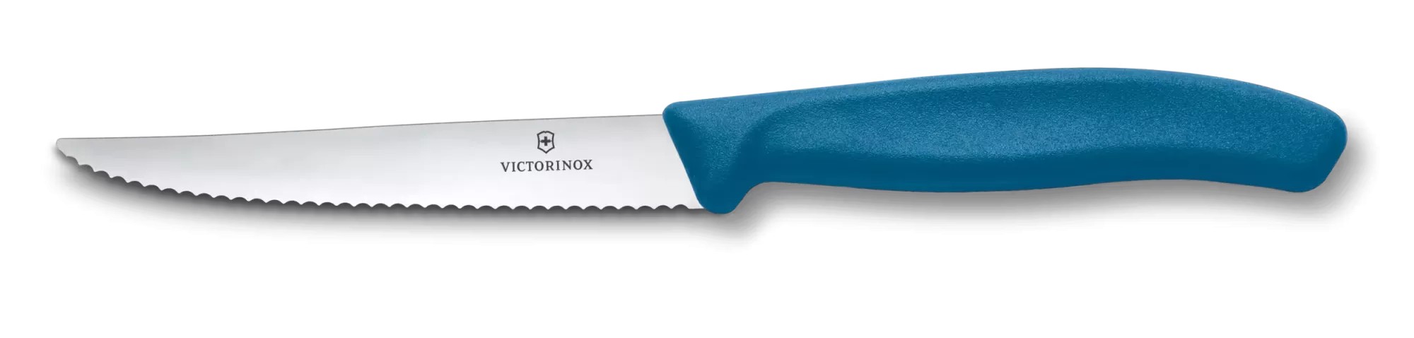 Ніж для стейка та піци 11 см Victorinox Swiss Classic серрейтор, синій (6.7232.C1)