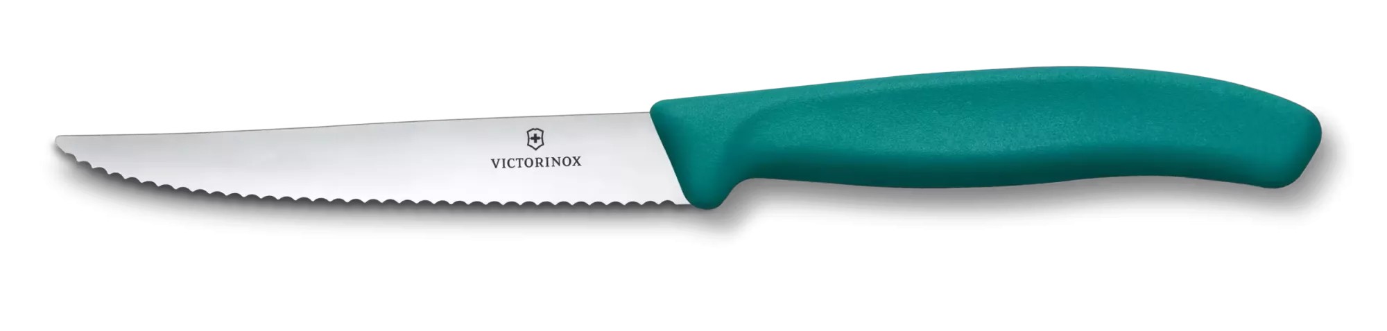 Ніж для стейка та піци 11 см Victorinox Swiss Classic серрейтор, зелений (6.7234.C1)