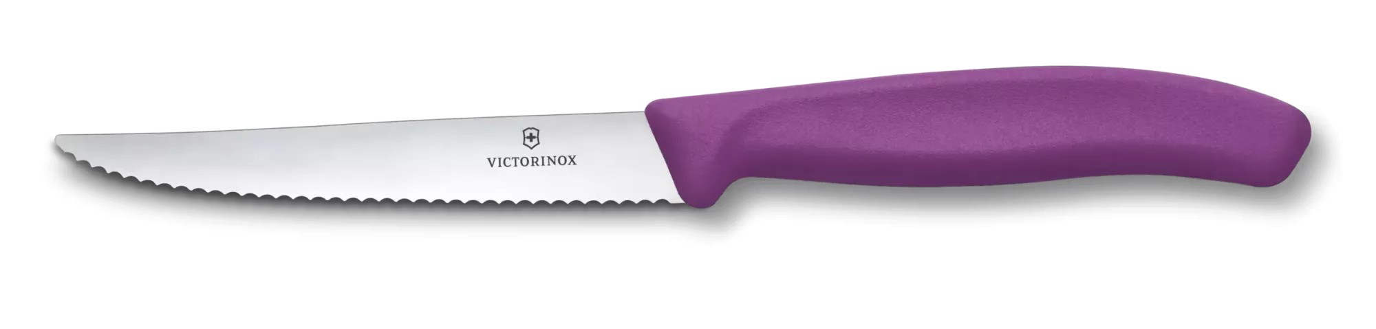 Ніж для стейка та піци 11 см Victorinox Swiss Classic серрейтор, фіолетовий (6.7235.C1)