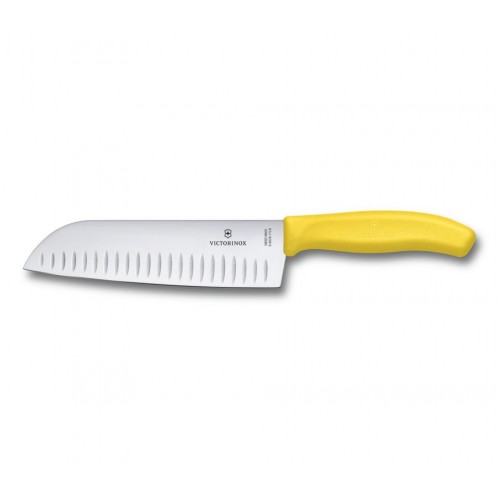 Кухонний ніж Victorinox Santoku 6.8526.17L8B з повітряними кишенями в блістері