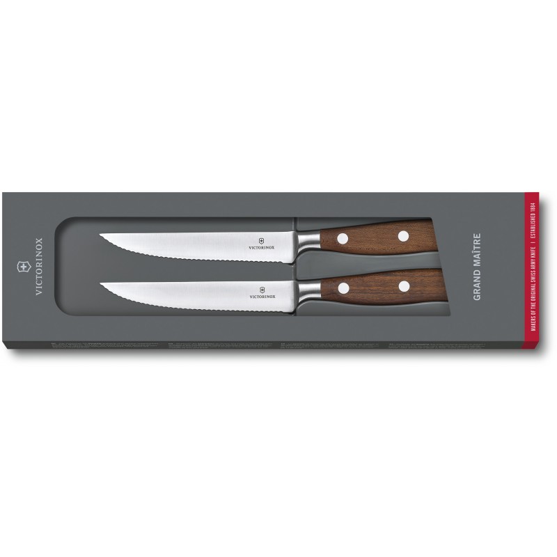Набір кухонних ножів Victorinox Grand Maitre Wood Steak Set 7.7240.2W