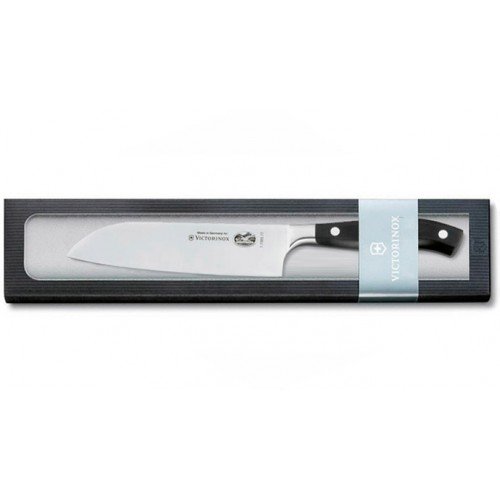 Кухонний кований професійний ніж Victorinox Santoku 7.7303.17G у подарунковій упаковці