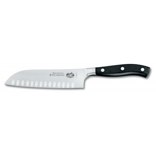 Кухонний кований професійний ніж Victorinox Santoku 7.7323.17G у подарунковій упаковці