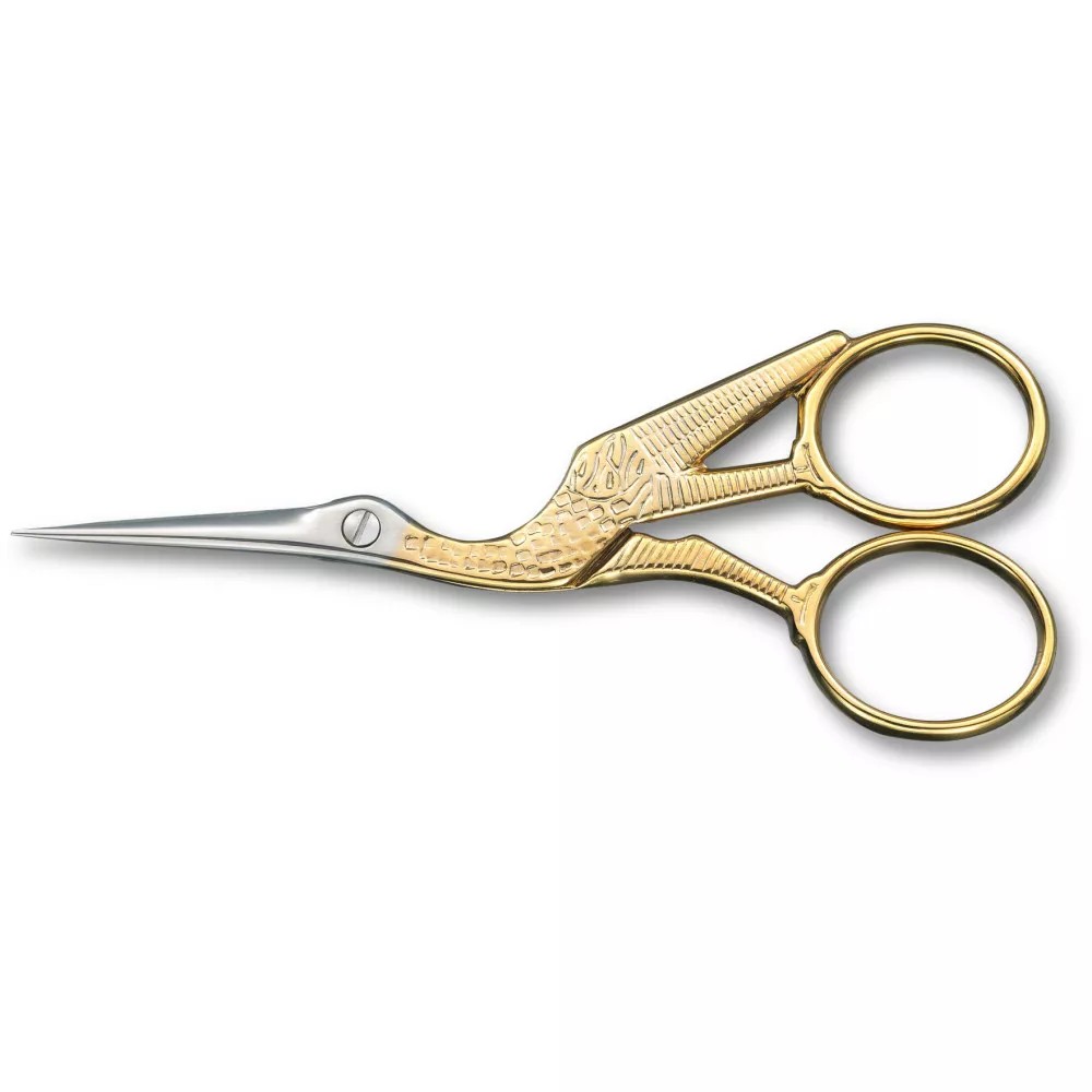 Ножиці для рукоділля та вишивки 12 см Victorinox Італія, золотисті (8.1040.12)