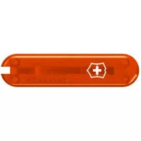 Накладка на ніж-брелок 58 мм Victorinox Fire Opal передня з лого, помаранчева напівпрозора (C.6282.T3)
